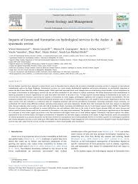 Maybe you would like to learn more about one of these? Pdf Impacts Of Forests And Forestation On Hydrological Services In The Andes A Systematic Review