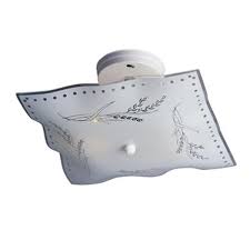 Shop the latest square ceiling light and choose from top modern and contemporary designer brands at ylighting. Galaxy White Square Bedroom Semi Flush Ceiling Light Lowe S Canada