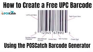Free upc code generator instructions: How To Create A Free Upc Barcode Using The Poscatch Barcode Generator Youtube