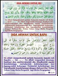 Bacaan Doa Untuk Ibu Bapa