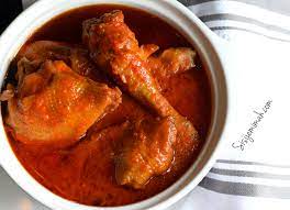 Nigerian Chicken Stew With Roasted Peppers Sisi Jemimah Chicken Stew Nigerian Chicken Stew Recipe Beef Steak Recipes