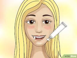 Wet your teeth, gums and lips with your tongue to prevent sticking (the plastic won't stick permanently, just enough to alter the shape of the finished product). 3 Ways To Make Quick Vampire Fangs Wikihow