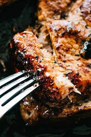 The chops remained moist and tender and the resulting pan sauce was amazing. Honey Garlic Baked Pork Chops Recipe Easy Pork Chop Recipe