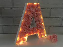 Light Up Letter Led Initial Letter With Lights Etsy Light Up Letters Light Letters Decorative Letters