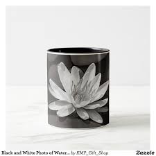 Black And White Lily Pad Black And White Water Lily Two Tone Coffee Mug Zazzle Com Mugs Coffee Mugs Water Lily