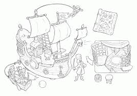 Captain Hook Pirate Ship Coloring Page Coloring Pages For All Ages Coloring Home