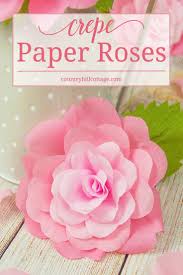 Stay tuned for more tutorials. Crepe Paper Roses And A Free Printable Template