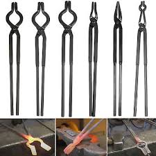 Blacksmith Tongs Set For Forge Anvil Hammer Knifemaking And Vise Tools 140 00 Picclick