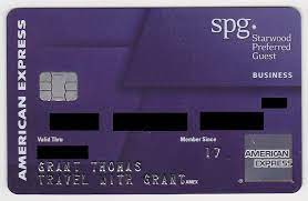 Earn 2% cash back + no annual fee. American Express Spg Business Credit Card Front Travel With Grant