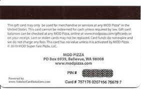 Enjoy the thoughtfulness of a gift card or gift certificate with more convenience and flexibility. Gift Card Speed Style Pizza Restaurants United States Of America Mod Pizza Col Us R Mod 003