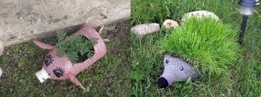 поделки из пластиковых бутылок для дачи своими руками фото Podelki Dlya Dachi Svoimi Rukami Iz Shin Veder I Plastikovyh Butylok Podelki Cvetochnye Gorshki Dacha