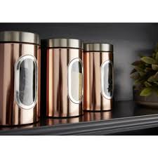 Check out our rose gold canisters selection for the very best in unique or custom, handmade pieces from our canister sets shops. Wilko Copper Effect Tea And Coffee Canisters Wilko