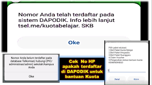 Mulai hari selasa 22 september 2020 kementerian pendidikan dan kebudayaan (kemendikbud) bagikan kuota internet gratis. Cek Apakah Nomor Telkomsel Kamu Terdaftar Didapodik Dan Sudah Mendapatkan Kuota Kemdikbud Youtube