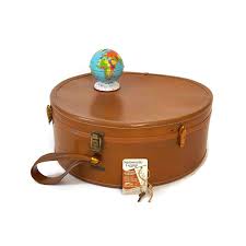 Vintage Samsonite Round Brown Suitcase Retro 1950s Travel Luggage Burlesque Case Hat Box Valise Samsonite Travel Luggage Luggage