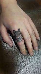 Wolf Tattoo Finger Tattoo Tattoos Animal Tattoo Finger