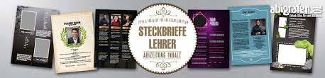 Maybe you would like to learn more about one of these? Lehrer Steckbriefe Im Abibuch Gratis Vorlagen Abigrafen De Gmbh