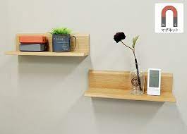 マグネットでくっつくl型シェルフです 壁収納 棚 収納棚 収納