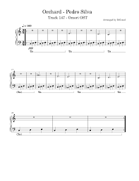 Track 172 duet from omori ost composed by pedro silva transcribed by duplicarto *score will be corrected/updated over time. Orchard Pedro Silva Sheet Music For Piano Solo Download And Print In Pdf Or Midi Free Sheet Music For Orchard By Pedro Silva Musescore Com