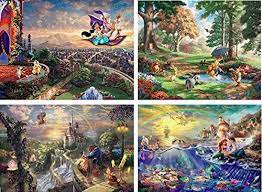 Shipped with usps priority mail. Ceaco 3667 1 Thomas Kinkade 4 In 1 Multi Pack Disney Puzzles 500 Piece 5 Amazon Sg