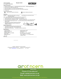 User's guidemodel da30ac current detectorsafety precautions1. Extech Da30 Usermanual Manualzz