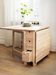 Wooden Folding Dining Room Table With Drawers Ide Dekorasi Rumah Ide Ikea Ruang Makan