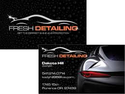 Customizable auto body mechanic car detailing business card. Fresh Detailing Business Card Westcoast Media Group