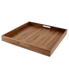 12.99'' w x 17.32'' l x 1.97'' h. 20x20 Square Wooden Serving Tray With Handles Made In Usa Virginia Boys Kitchens