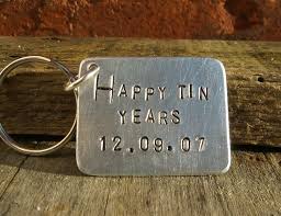 9 99 Gbp Happy Tin Years 10th Anniversary Gifts Personalized Aluminium Ten 10th Anniversary Gifts Personalized Engraved Gifts 10th Wedding Anniversary Gift