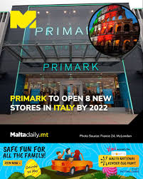 La boutique en ligne primark aide également les clients de primark à acheter des produits primark en ligne et ils peuvent voir ce qu'il y a de nouveau dans les magasins en ce moment. Malta Daily The Irish Fast Fashion Retailer Primark Has Revealed That It Expects To Open Around 8 New Stores In Italy By The End Of 2022 Doubling Its Current Estate Primark