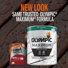 Navajo red exterior 20x deck resurfacer. Olympic Maximum 1 Qt Navajo Red Solid Color Exterior Stain And Sealant In One Low Voc Oly291 04 The Home Depot