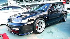 Jdm style headlamp ( crystal black housing ) + corner light remark : Honda Accord Sv4 Modified Exterior And Interior Borneo Kustom Show 2017 Youtube