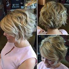 Blunt bob for wavy hair. 70 Cute And Easy To Style Short Layered Hairstyles Hair Styles Short Hair Styles Thick Hair Styles