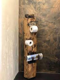 Toilettenpapierhalter Fichte 1 Toilettenpapier Stander Badezimmer Rustikal Badezimmer Holz