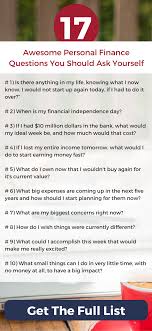 8 Powerful Personal Finance Questions To Ask Yourself Personal Finance Finance Finance Lessons