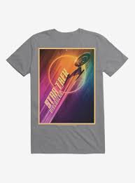 Star Trek Discovery Flight Poster T Shirt Black Long Sleeve Sweatshirt Star Trek Trek