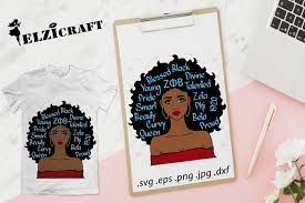 Afro Woman Zeta Phi Beta Svg Cut File 278297 Svgs Design Bundles