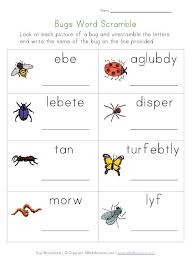 Maybe you would like to learn more about one of these? Bug Worksheets For Kids Worksheets For Kids Fun Worksheets Unscramble Words