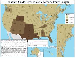 While federal rules ensure that states cannot reduce the length of a trailer to less than 53 feet on the interstate and access roads, trailer lengths can be shorter than 53 feet on roads that are not federally funded. Semi Trailer Length Big Truck Guide