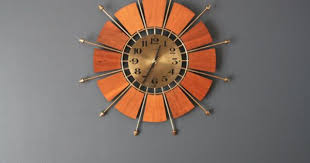 Mid Century Modern Finds Mid Century Clock Wall Clock Modern Clock