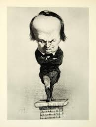 1938 Rotogravure Caricature Portrait Victor Hugo Head Honore Daumier Short Xdi8 Caricature Portrait Et Victor Hugo