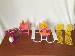 Barbie Picnic Set With Bbq Doll Furniture Picnic Table Etsy Picnic Set Barbie Doll Set Barbie