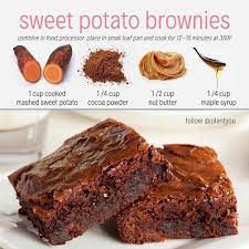 Chontel Duncan On Instagram Here S A Fantastic Quick N Easy Weekend Treat For Those La Sweet Potato Brownies Food Processor Recipes Vegan Chocolate Recipes