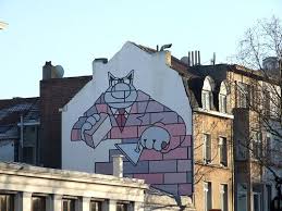 Chat Ma Nouvelle Maison Street Art Street Art Utopia Urban Art Graffiti