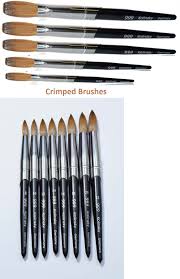 999 Titanium Handle Kolinsky Acrylic Nail Brush For Manicure Powder Crimped Ebay Acrylic Nail Brush Nail Brushes Acrylic Nails At Home