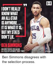 Ben simmons talking to teammates about rj barrett before the game. B R Idon T Really Know What An All Star Isanymore Itis What Itis But My Stats Dontlie Ila 25 Ben Simmons On Being Passed Over As An All Star Replacement Three Times T Keith