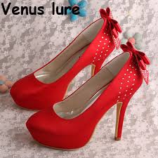 Vêtements | femmes 45 résultats pour 'chaussure rouge talon'. Haute Qualite Arc Pompes Chaussures De Mariage Plate Forme Rouge Talons Hauts 12 Cm Chaussures De Bal Aliexpress