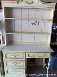 Luminous finish complements every color of the rainbow. French Provincial Desk Hutch From Vintage French To Oh La La Southern Revivals
