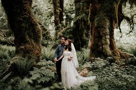 Hoh Rainforest Bridals In Olympic National Park Wedding Dress Preservation Summer Wedding Dress Elopement Wedding Photography