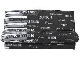 Banquette Clic Clac En Tissu Monica Coloris Noir Blanc Vente De Banquette Bz Conforama