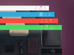 This example looks modern because of the font style of the when you scroll down the webpage, the navbar remains fixed on the top. Bootstrap Navigation Bar With Icons By Creative Tim